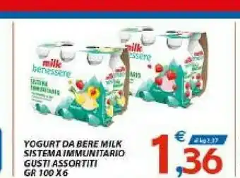 Vivo Supermercati Milk Yogurt Da Bere Sistema Immunitario offerta