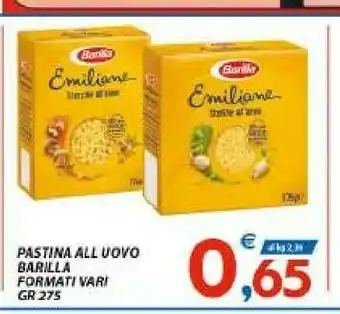 Vivo Supermercati Barilla Emiliane Grattini 275 G(ml) offerta