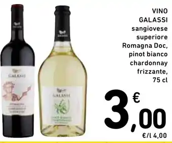 Spazio Conad VINO GALASSI sangiovese superiore Romagna Doc 75 cl offerta