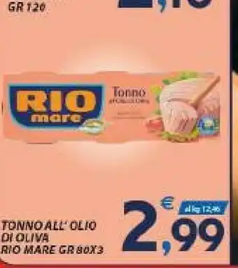 Vivo Supermercati Rio Mare Tonno All'Olio Di Oliva 240 G(ml) offerta