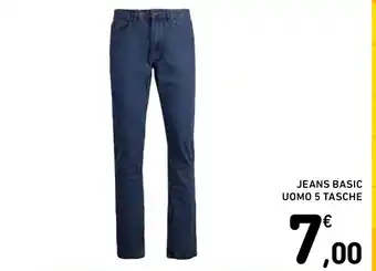 Spazio Conad JEANS BASIC UOMO 5 TASCHE offerta
