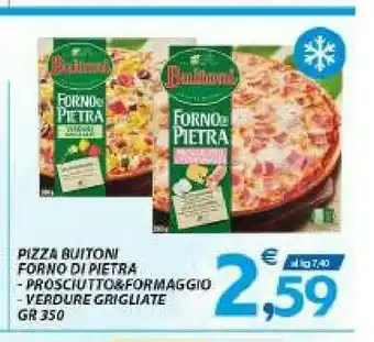 Vivo Supermercati Buitoni Pizza Forno Di Pietra Prosciutto Formaggio 350 G offerta