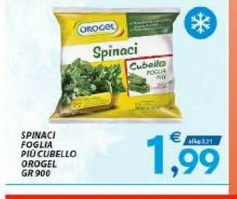 Orogel Spinaci Cubello Foglia Più I Vegetali