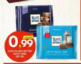 Vivo Supermercati Alpì Sitter Sport Cioccolato offerta