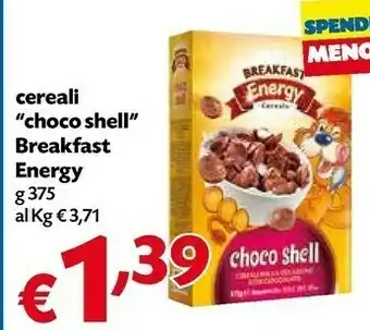 Borello Supermercati Breakfast Energy Cereali Choco Shell offerta