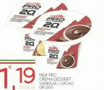 Vivo Supermercati Milk Pro Crema Dessert Vaniglia/ Cacao offerta