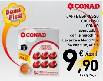 Spazio Conad CAFFÈ ESPRESSO CORPOSO 405 g offerta
