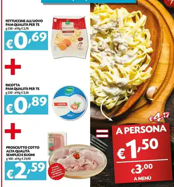 Borello Supermercati Pam Qualità Per Te Ricotta offerta