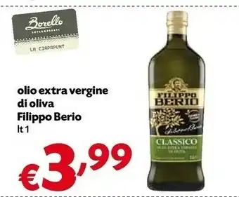 Borello Supermercati Filippo berio Olio Extra Vergine Di Oliva 1000 Ml offerta