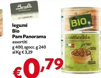 Borello Supermercati Pam Panorama Legumi Bio offerta