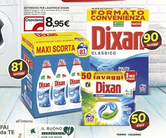 Coop Dixan Detersivo lavatrice offerta