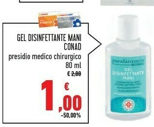 Conad Conad Gel Disinfettante Mani offerta