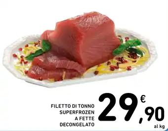 Spazio Conad FILETTO DI TONNO SUPERFROZEN A FETTE DECONGELATO offerta