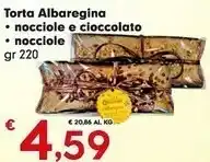 Despar Torta Albaregina Nocciole E Cioccolato/ Nocciole Gr 220 offerta