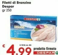 Despar Despar Filetti Di Branzino offerta