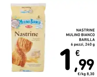 Spazio Conad NASTRINE MULINO BIANCO BARILLA 6 pezzi, 240 g offerta