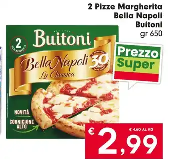 DeSpar Express 2 Pizze Margherita Bella Napoli Buitoni gr 650 offerta