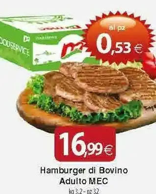 Docks Cash&Carry Hamburger Di Bovino Adulto Mec offerta