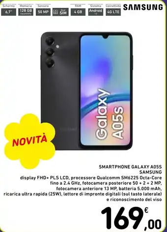 Spazio Conad SMARTPHONE GALAXY A05S SAMSUNG offerta