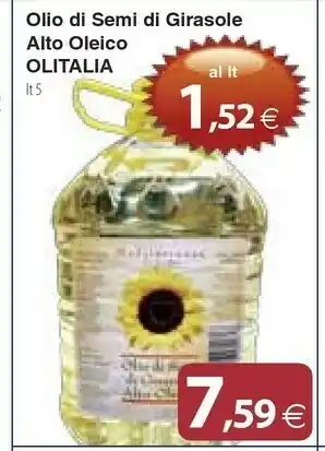 Docks Cash&Carry Olitalia Olio Di Semi Di Girasole Alto Oleico offerta