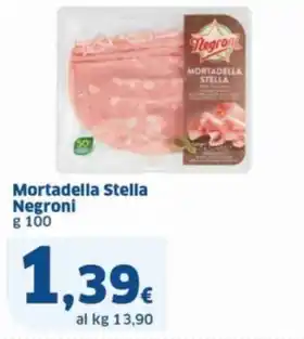 Sigma Mortadella Stella Negroni g 100 offerta