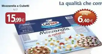 Docks Cash&Carry Latbri Mozzarella A Cubetti offerta