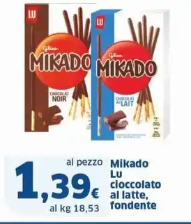 Sigma Mikado LU cioccolato al latte fondente offerta