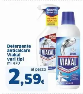 Sigma Detergente anticalcare Viakal vari tipi ml 470 offerta