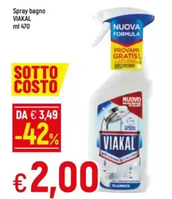 Famila Superstore Spray bagno VIAKAL ml 470 offerta