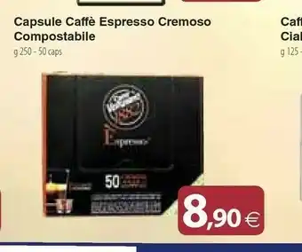 Docks Cash&Carry Caffè vergnano 1882 Capsule Caffe Espresso Cremoso Compostabile offerta