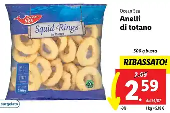 Lidl Ocean Sea Anelli di totano 500 g busta offerta