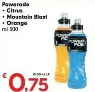 Eurospar Powerade Ion4 Citrus 500 G(ml) offerta