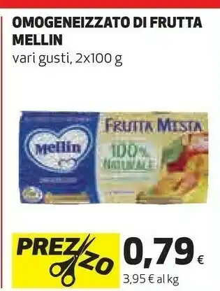 Coop Mellin Omogeneizzati Di Frutta offerta