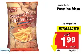 Lidl Harvest Basket Patatine fritte 1 kg confezione offerta