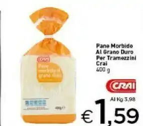 Crai Crai - Pane Di Grano Duro Morbido A Fette offerta