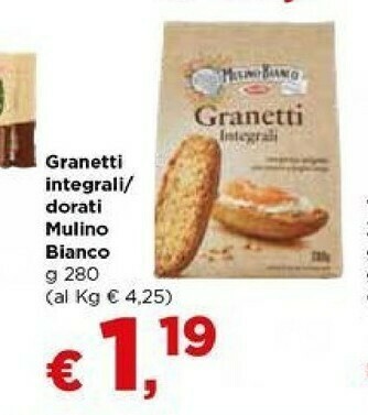 Metà Mulino Bianco Granetti Integrali 280 G(ml) offerta