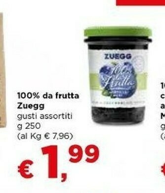 Metà Zuegg 100% Da Frutta Albicocche 250 G(ml) offerta