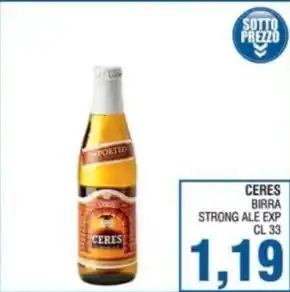 Bitar CERES BIRRA STRONG ALE EXP CL 33 offerta