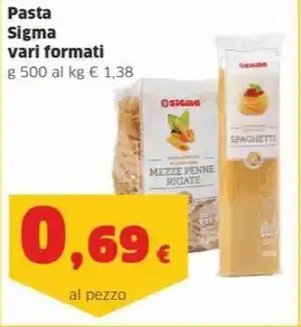 Sigma Pasta Sigma vari formati offerta