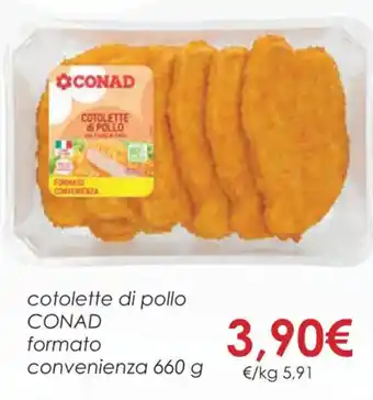 Conad cotolette di pollo CONAD 660 g offerta