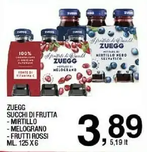 Sigma Zuegg Zucchi Di Frutta Mirtillo offerta
