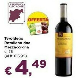 Mezzacorona Teroldego Rotaliano DOC 750 G(ml)