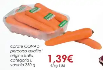 Conad carote CONAD 750 g offerta