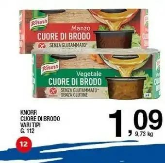 Sigma Knorr Knorr - Cuore di Brodo Manzo 112 g(ml) offerta