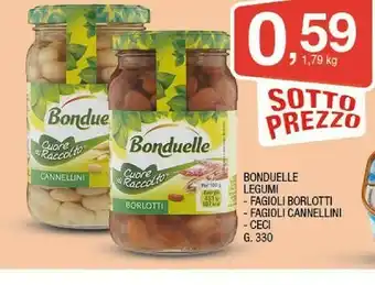 Sigma Bonduelle Legumi Fagioli Borlotti/ Fagioli Cannellini/ Ceci 330 G offerta