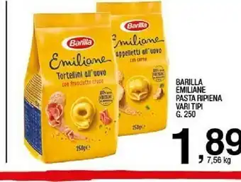 Sigma Barilla Emiliane Tortellini Con Prosciutto Crudo 250 G(ml) offerta