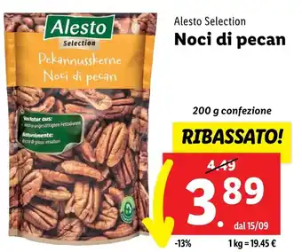 Lidl Alesto Selection Noci di pecan 200 g confezione offerta