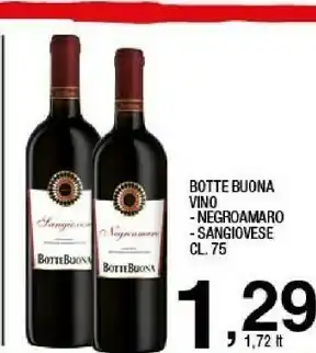 Sigma Botte buona Vino Negroamaro offerta