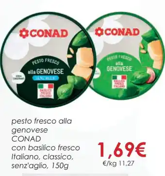 Conad pesto fresco alla genovese CONAD 150 g offerta