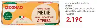 Conad uova fresche Italiane medie CONAD offerta